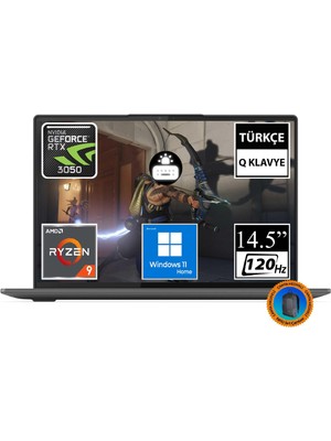 Lenovo Slim 7 Pro 82V20003US01 Ryzen9 6900HS 32GB 2tbssd RTX3050 14.5" Touch W11H Taşınabilir BILGISAYAR-CNT002