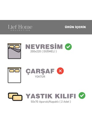 Lief Home Ranforce Kumaşından Çift Kişilik Nevresim Seti | 200X220