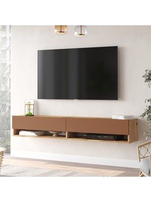 L'occi Concept Delphin Tv Ünitesi 180CM Dlp9-Ak Çam-Kiremit