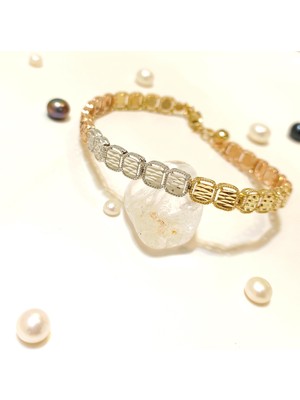 Altın Ofisi Üç Renkli Kalemli Zincir Bileklik Künye 14 Ayar Altın Hd Videolu