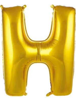 Ürün Limanı H Harfi 100  cm  Gold Renk Folyo Balon