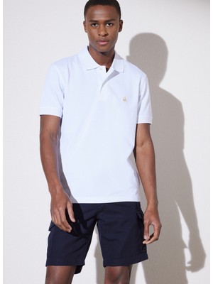 Brooks Brothers Beyaz Erkek Polo T-Shirt BBSP23MTS040