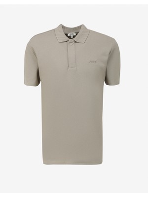 Jeep Taş Erkek Polo Yaka Relaxed Nakışlı Polo T-Shirt C4SM-TST4528
