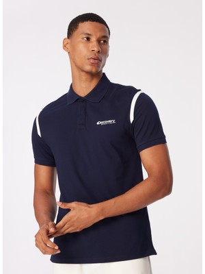 Discovery Expedition Düz Lacivert Erkek Polo T-Shirt D4SM-TST3245