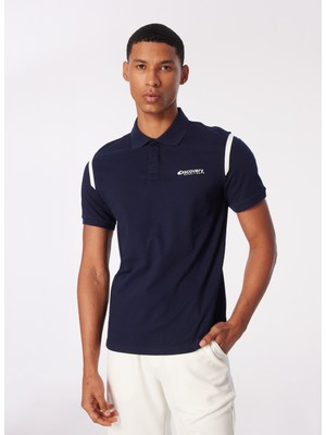 Discovery Expedition Düz Lacivert Erkek Polo T-Shirt D4SM-TST3245