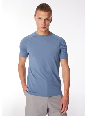 Merrell Mavi Erkek O Yaka Baskılı T-Shirt M3Tend_Tend