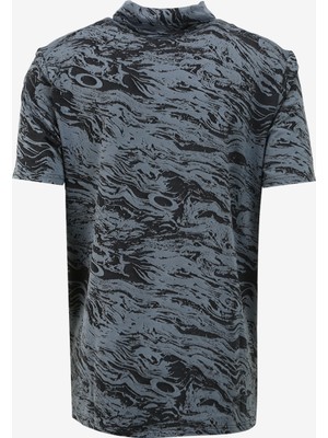 Oakley Yeşil - Siyah Erkek Normal Kalıp Desenli Polo T-Shirt FOA405491_OAKLEY Dualıty Jacquard