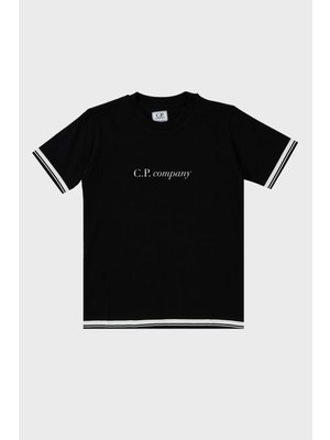 C.p. Company Pamuklu Bisiklet Yaka Çocuk T Shirt T Shirt 10CKTS048 005792W 999