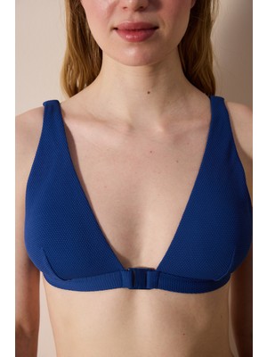 Penti Romina Deep V Dokulu Indigo Bikini Üstü