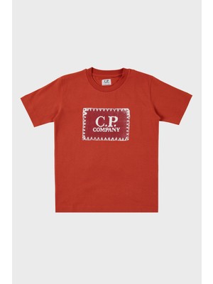 C.p. Company Pamuklu Bisiklet Yaka Çocuk T Shirt T Shirt 10CKTS054 005792W 468