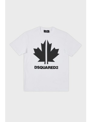 Dsquared2 Pamuklu Bisiklet Yaka Çocuk T Shirt DQ0028 D004G T Shirt DQ0028