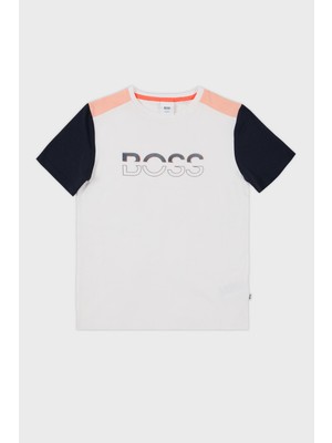Hugo Boss Pamuklu Bisiklet Yaka Çocuk T Shirt 28084 Z40 T Shirt 28084/Z40 Sample