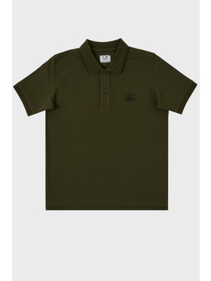 C.p. Company Streç Pamuklu Çocuk Polo Yaka T Shirt Polo Yaka T Shirt 10CKPL023 005263W 683