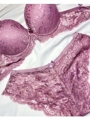 Es Lingerie Mona Dark Pink Sütyen Takımı Destekli