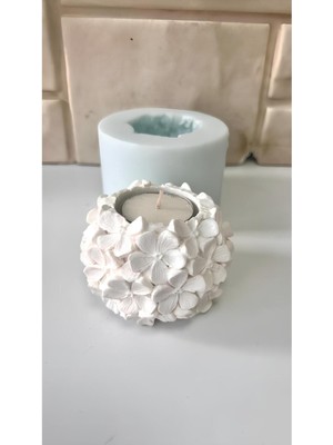 Wammolds Çiçek Mumluk Silikon Kalıp