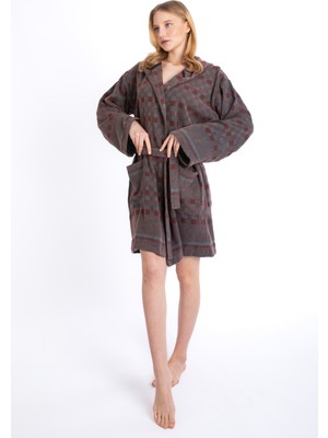 Sensomia Agatha Taşlanmış  Pamuklu Peştamal Plaj Banyo Duş Deniz Havuz Bornozu