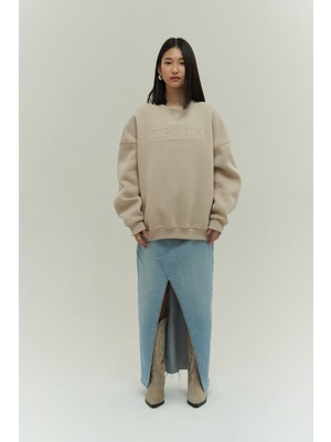 Mai Collection 2455 - Demain Kemik Oversize Sweatshirt