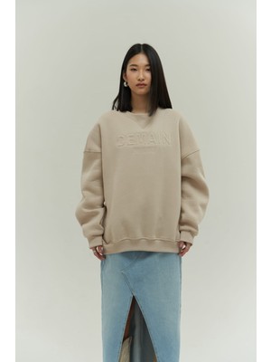 Mai Collection 2455 - Demain Kemik Oversize Sweatshirt