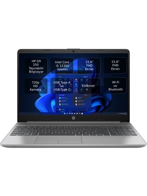 Hp 250 G9 Intel Core I5 1235U 16 GB 512 GB SSD 15.6" Fhd Windows 11 Pro Taşınabilir Bilgisayar 6Q8M5ES Wzo3