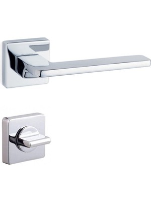 Gıada Krom - Wc Rozetli Kapı Kolu - Hha110Ro11W Cr