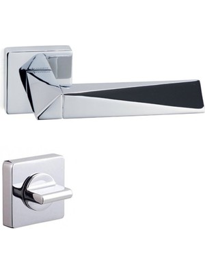 Agate Krom - Wc Rozetli Kapı Kolu - Hha111Ro11W Cr