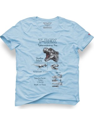 Tarrzzcom Anatomy T-Rex Tasarım Tişört, Dinazor Baskılı Tasarım Tişört