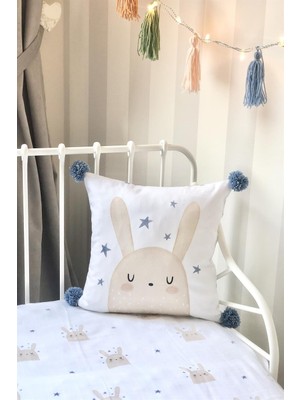 Asu Baby&kids  Sleepy Bunny Organik Pamuk Kırlent- Dolgulu