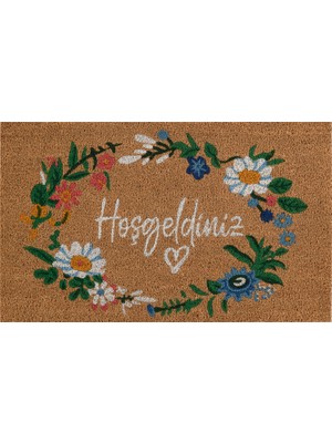 Kaşmir Halı Hoşgeldiniz Coco Paspas 45X75 cm