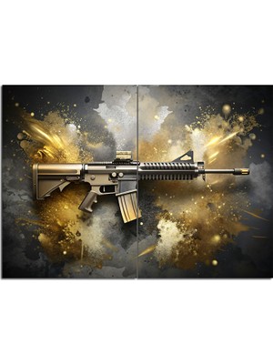 Tablomega Pubg Silahı Dekoratif Mdf Tablo 70 cm  x  100 cm