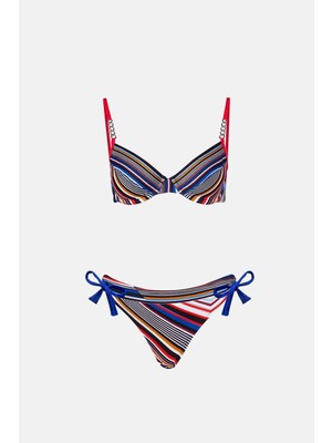 Ayyıldız 4618 Saks Kapsız Bikini Takımı