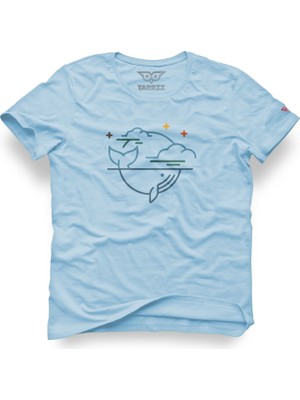 Tarrzzcom Gece Ve Balina Tasarım T-Shirt