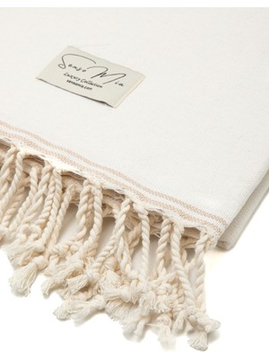 Sensomia Aura 90X190 cm 100% Pamuklu Peştamal Plaj Banyo Duş Deniz Havuz Yoga Modern Havlusu