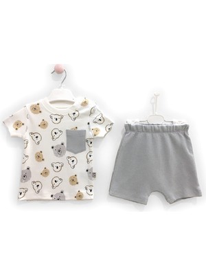 Overdo Erkek Çocuk 6-18 Ay 2'Li Takım Hayvan Desenli