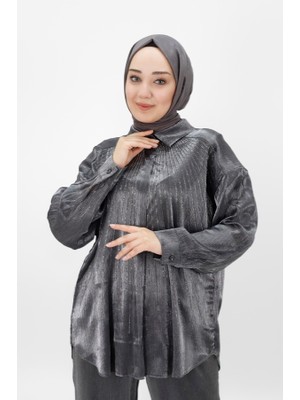 By Coolest Butik 24703 Pamuklu Saten Kumaş Önü Taşlı Ikili Takım