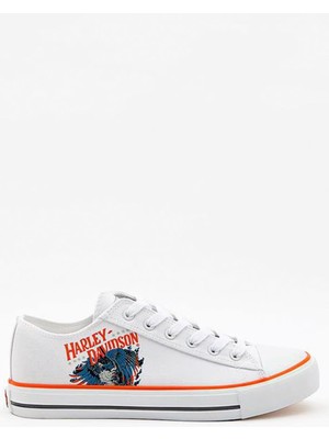 Harley Davidson Pearland Beyaz Erkek Sneaker