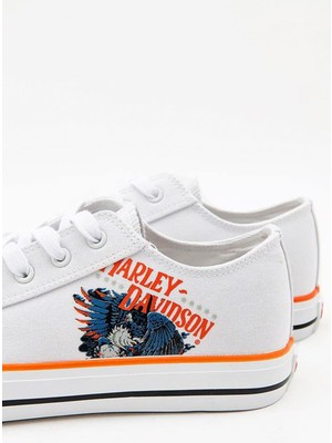 Harley Davidson Pearland Beyaz Erkek Sneaker