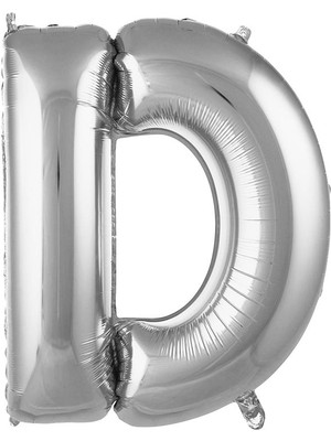 Ürün Limanı D Harfi 36 cm Gümüş Folyo Balon