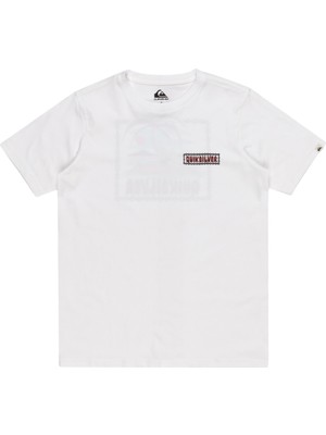 Quiksilver Marooned Youth Erkek Çocuk Beyaz Tişört