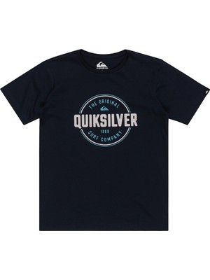 Quiksilver Circle Up Youth Erkek Çocuk Mavi Tişört