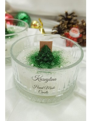 Kuzeylina Christmas Series Candle Okyanus Kokulu Soya Wax El Yapımı Mum Yılbaşı Konsept