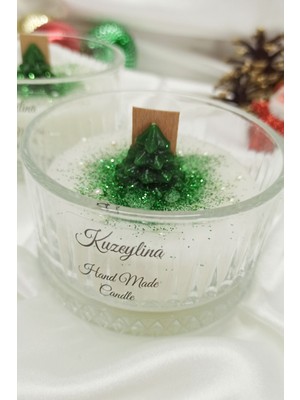 Kuzeylina Christmas Series Candle Okyanus Kokulu Soya Wax El Yapımı Mum Yılbaşı Konsept