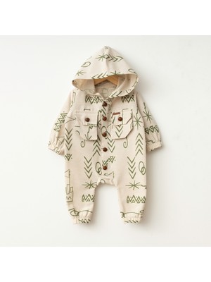Baby Fou Etnik Desen Uzun Kol Tulum