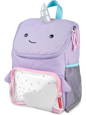 Renkli Skip Hop Zoo Narwhal Çocuk Sırt Çantası 24,76x10,79x33 cm İlkokul Çantası