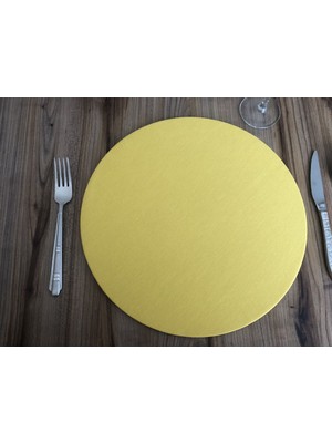 Trend Yuvam Ev Tekstil Ürünleri Sarı Supla 33 cm (6 Adet)  (Mdf Dahil)