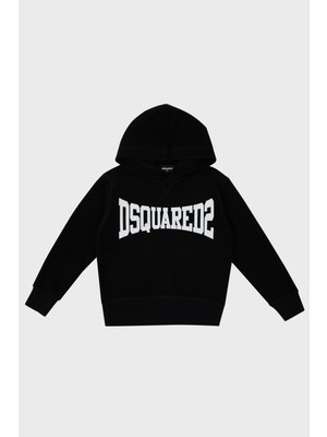 Dsquared2 Pamuklu Kapüşonlu Çocuk Sweat DQ0071 D005U Sweat DQ0071