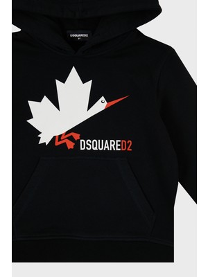 Dsquared2 Pamuklu Kapüşonlu Çocuk Sweat DQ0222 D002Y Sweat DQ0222