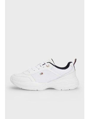 Tommy Hilfiger Logolu Deri Kalın Tabanlı Sneaker Ayakkabı Kadın Ayakkabı FW0FW07818 0k5