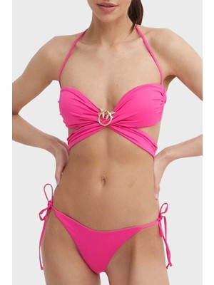 Pinko Yanlardan Bağlamalı Streç Jarse Bikini Altı Bayan Bikini Altı 101268 A1PM N17