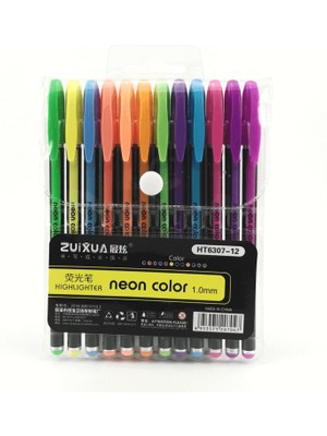 Linea Neon Jel Mürekkepli Kalem 1 0 mm 12 Renk HT6307 12