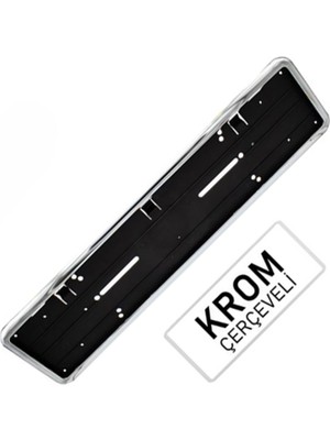 Carub Plaka Altı Hummer Çerçeveli Krom 1 Adet